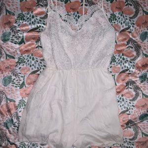 White lace romper